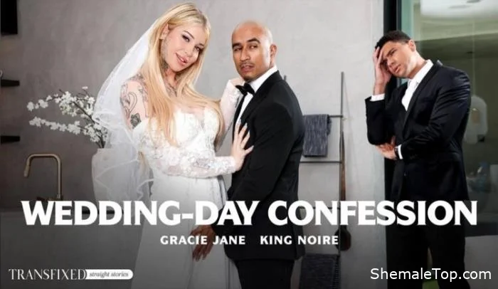 Gracie Jane, King Noire -  Gracie Jane & King Noire - Wedding-Day Confession (FullHD 1080p) AdultTime.com / Transfixed.com [1.71 GB]