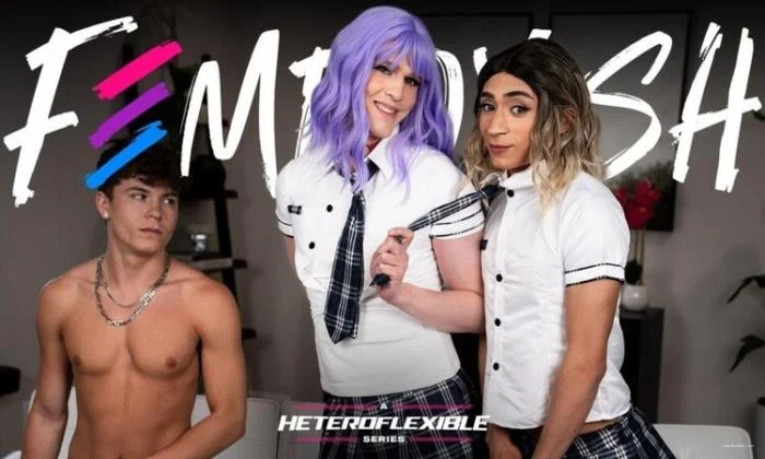 Drake Von, Ander Wolfe, Sage Roux - Schoolgirl Femboy Gets Spitroasted By Bestie And BF [FullHD 1080p] 733.5 MB Transsexual, Crossdresser - Shemale Porn Video on ShemaleTop
