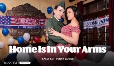 Kasey Kei, Penny Barber - Home Is In Your Arms [SD] 529 MB - Shemale Porn Video on ShemaleTop